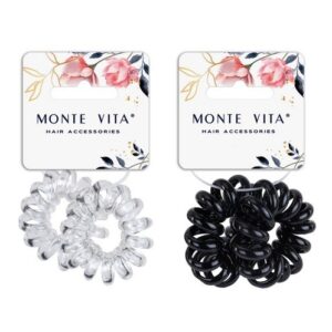 Резинки для волос Monte Vita набор 2шт. пружинка 5см, ассорти 457059