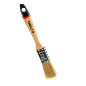 Кисть плоская Euro 25мм, 1", натуральная щетина, деревянная ручка Stayer 0102-025