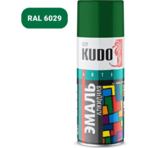 Аэрозольная краска "KUDO" универс. зеленая 10081 KU-10081