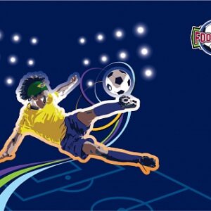 Коврик настольный ErichKrause Football А3 пластик 43323
