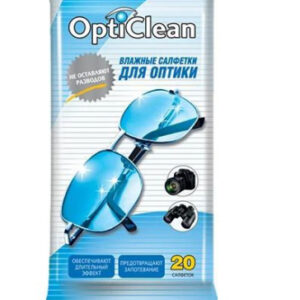 Салфетки влажные OptiClean 20шт. для оптики 744296