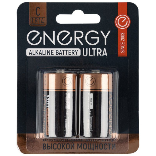 Батарейка Energy Ultra алкалиновая LR14 ( 2шт. на блистере) 104982