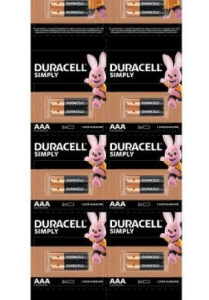 Батарейка Duracell алкалиновая Simply LR03 (20шт. на блистере) 2х10 отрывной Original* Б0051816*