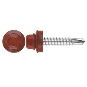 Саморез кровельный 5,5х19 RAL 3009 (красная окись) Daxmer Daxmer 277-30095519 10 шт