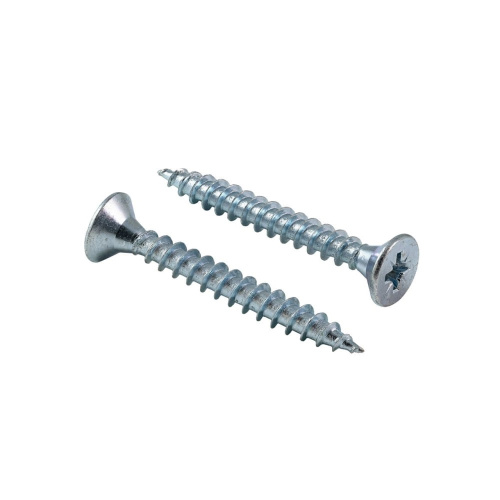 Шуруп 5,0х80 для дерева, потай, белый цинк 377-5080б 100 шт