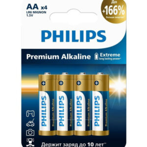 Батарейка Philips алкалиновая Premium LR06 ( 4шт. на блистере) Б0069085