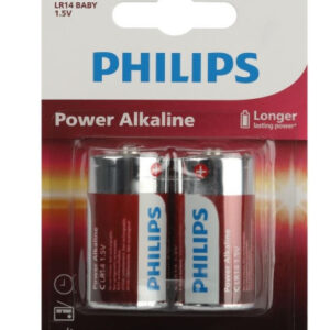 Батарейка Philips алкалиновая Power LR14 ( 2шт. на блистере) Б0062687